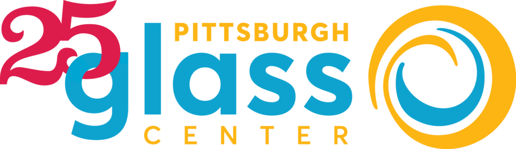 Pittsburgh Glass Center 25th anniversary logo
