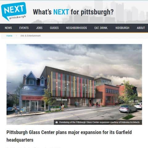 Article from Next Pittsburgh with photo of exterior of PGC