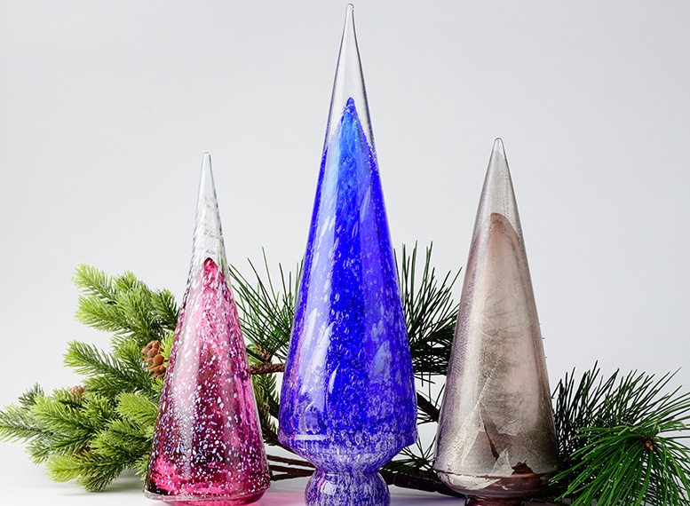 decorative glass trees
