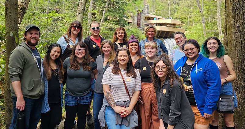 PGC staff touring Fallingwater