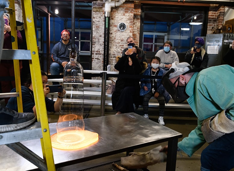 glassblowing demonstration