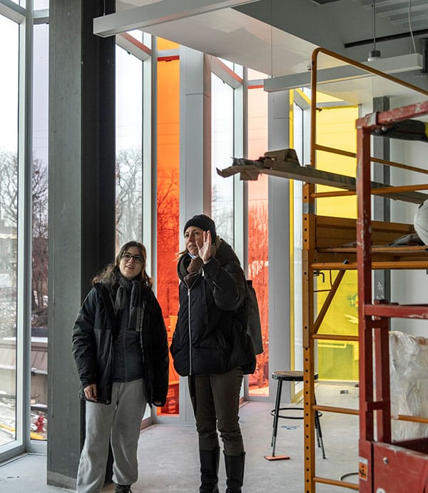 Construction at Pittsburgh Glass Center