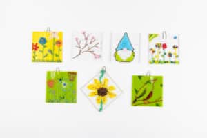 colorful fused suncatchers