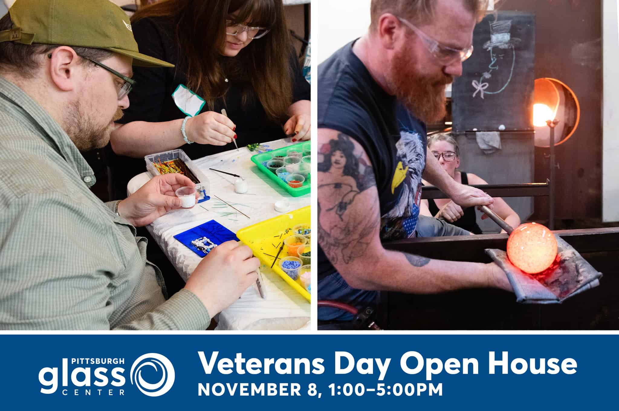 Veterans Day Open House at Pittsburgh Glass Center Nov. 8, 2026