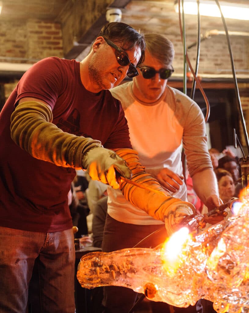 Glass artist Jaime Guerrero