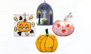 fused glass suncatcher
