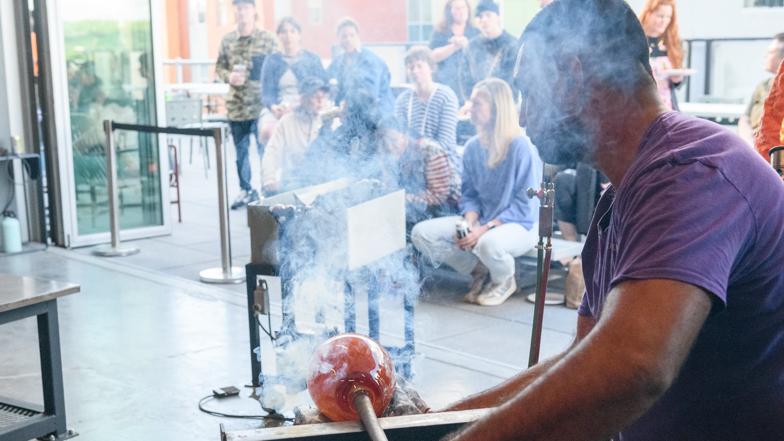 glassblowing demonstration