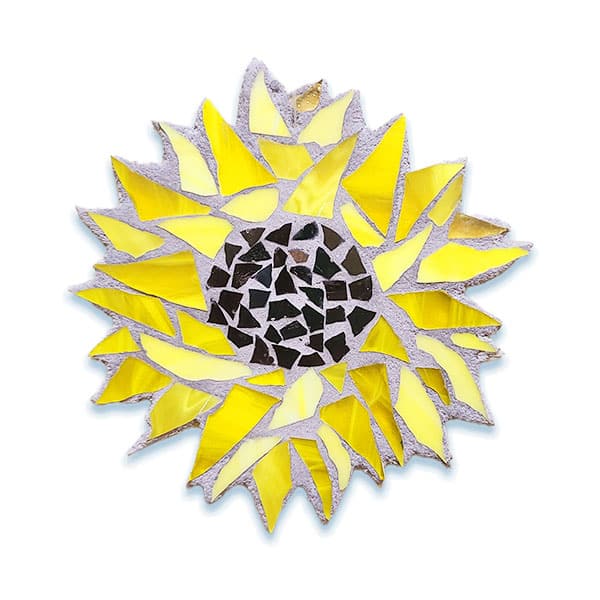 Glass-To-Go sunflower mosaic example