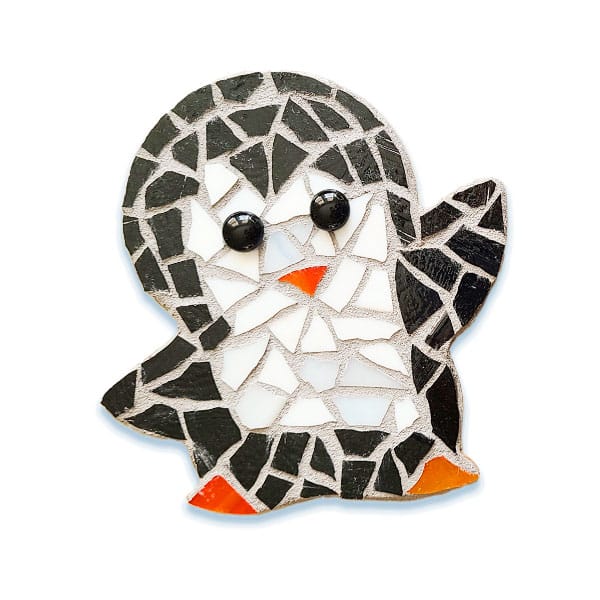 Glass-To-Go penguin mosaic example