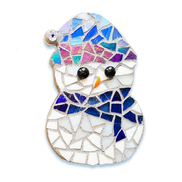 Glass-To-Go snowperson mosaic example