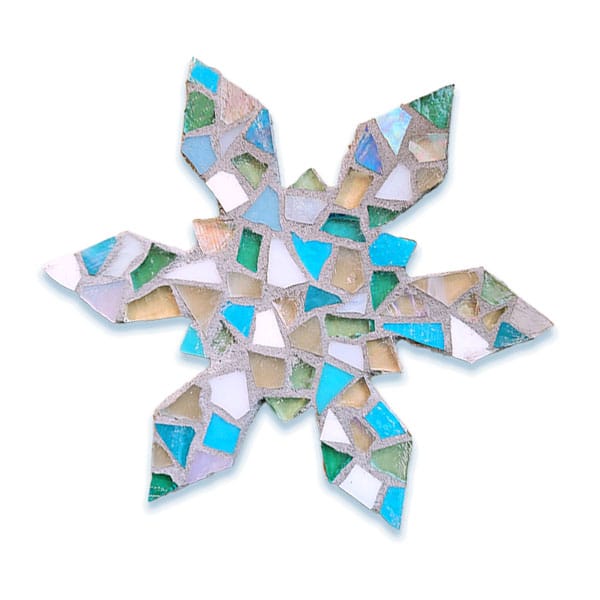 Glass-To-Go snowflake mosaic example