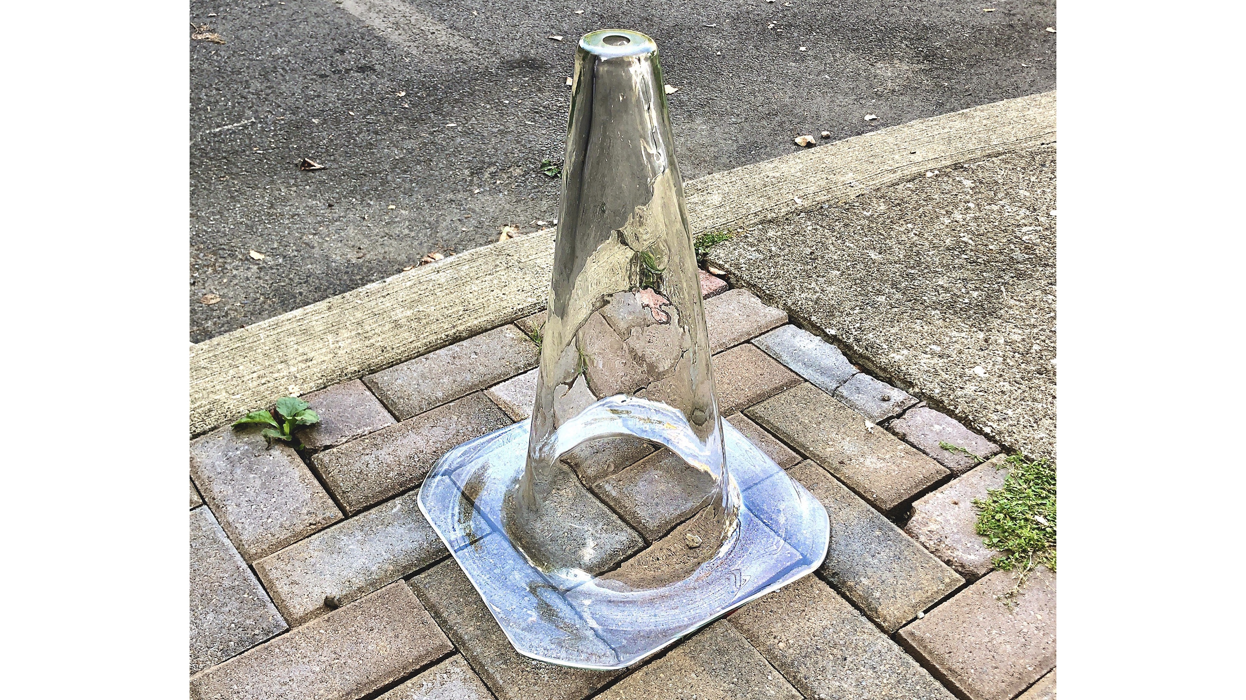 Wade Kramm glass traffic cone