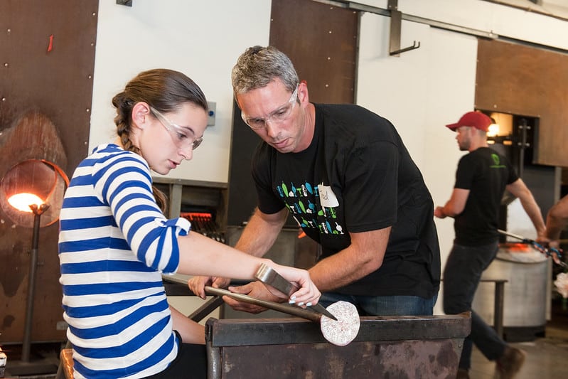 Student in the Hot Shop