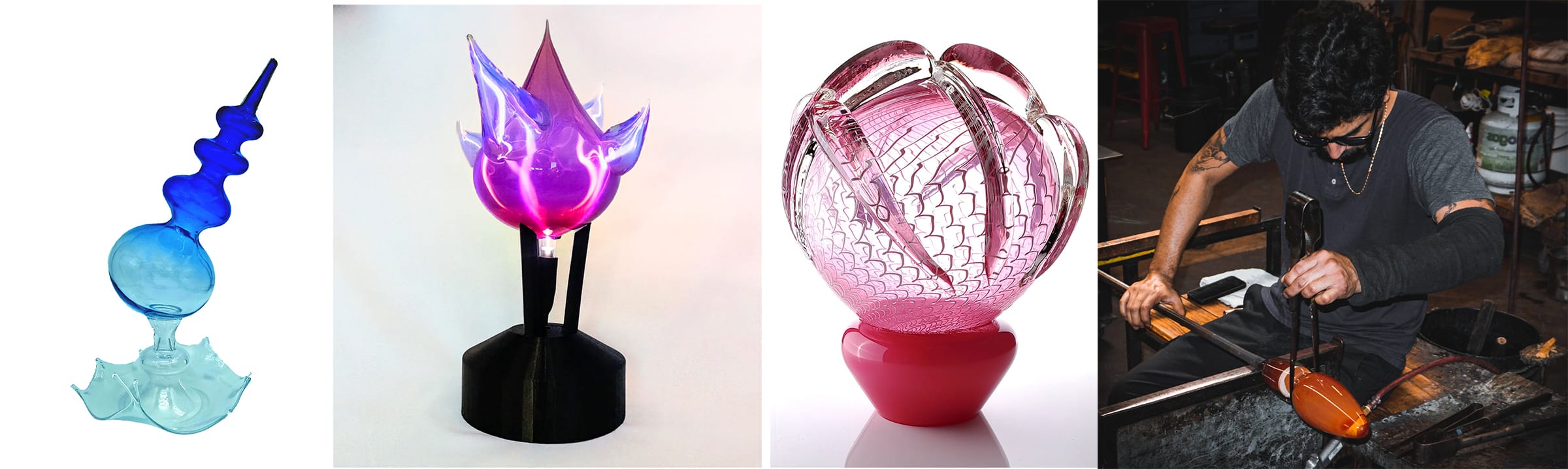 David Gutierrez and his glass artworks